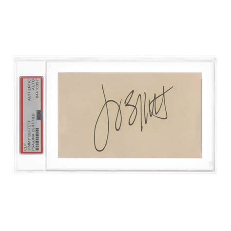 Jimmy Buffett Signed Cut (PSA) | Pristine Auction