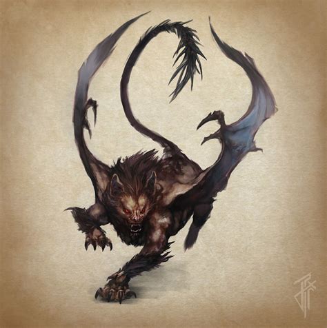 Manticore, Julien Carrasco on ArtStation at https://www.artstation.com/artwork/o9E5O Mythical ...