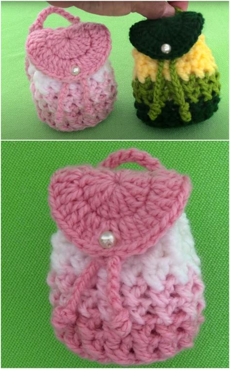 Crochet Mini Backpack Purse - Crochet Ideas