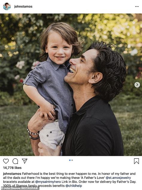 John Stamos shares adorable shot with son Billy and wife Caitlin while gushing over fatherhood ...