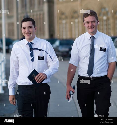 Two young Mormon (Church of Jesus Christ of Latter Day Saints ...