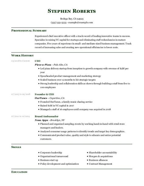 Chief Operating Officer Resume Examples | Business Operations