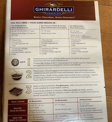 Ghirardelli Triple Chocolate Brownie Box Recipe | Deporecipe.co