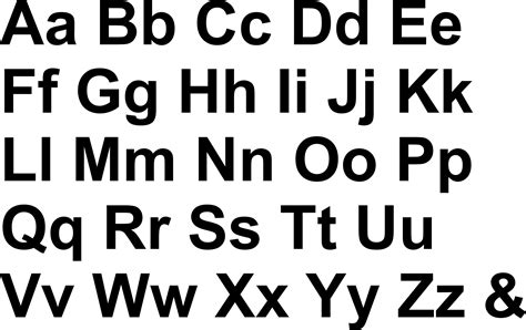 Arial typeface - tikloaz