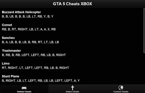 Free GTA 5 cheats - XBOX cell phone app