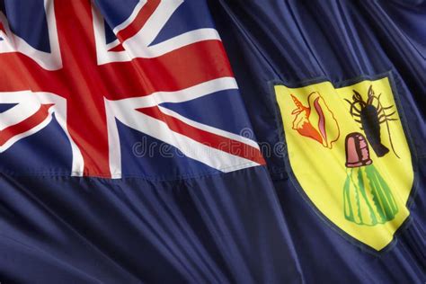 Turks and Caicos flag stock image. Image of banner, close - 14483057