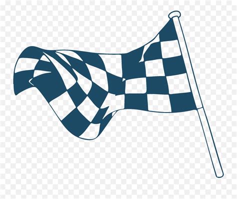 Badger Karting Kart Racing - Blue Checkered Flag Png Emoji,Race Flag ...