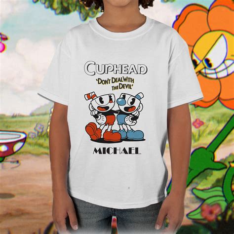 Cuphead Custom T-Shirt Cuphead Birthday Gift Cuphead fan