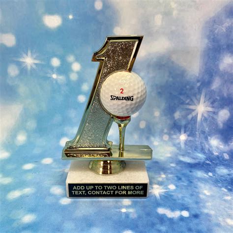 Hole In One Golf Trophy Free Engraving Put Games Puzzles | Etsy