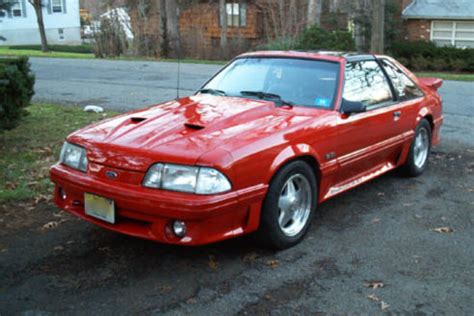 Scarlet Red 1988 Ford Mustang