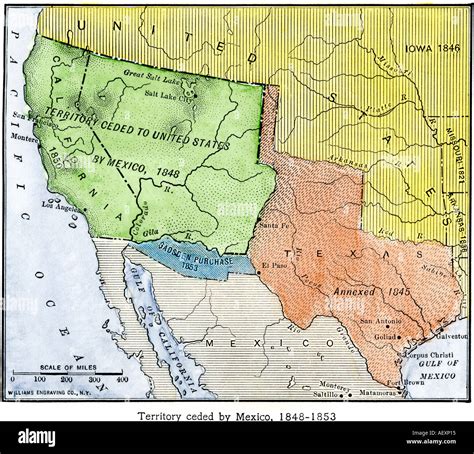 Treaty of guadalupe hidalgo map High Resolution Stock Photography and ...