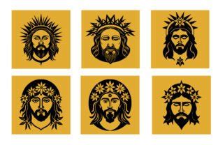 Jesus Christ Face Vector Illustration Graphic by Creative Designs ...