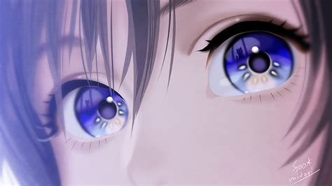 Anime, Original, Girl, Purple Eyes, HD wallpaper | Peakpx