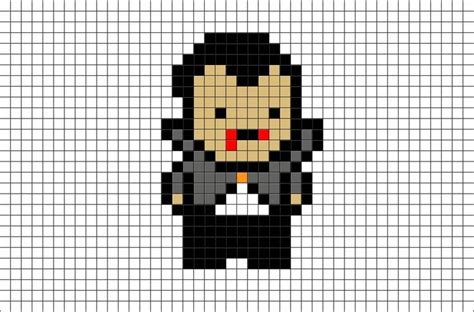 Vampire Pixel Art | Pixel art, Pixel art design, Lego art