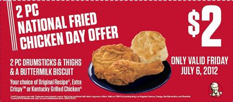 KFC: $2 Chicken Day Printable Coupon