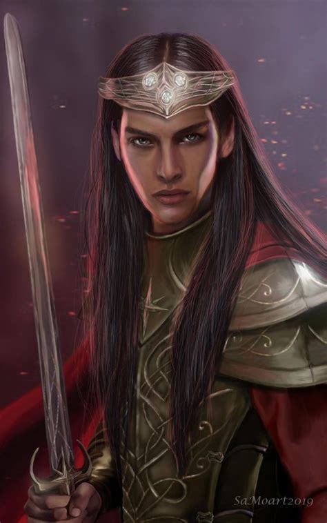 Feanor and the Silmarils by SaMo-art on DeviantArt | Elves fantasy, Elf art, Character portraits