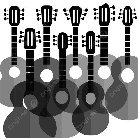 Silhouettes Guitars Backdrop Classic Song Vector, Backdrop, Classic, Song PNG and Vector with ...