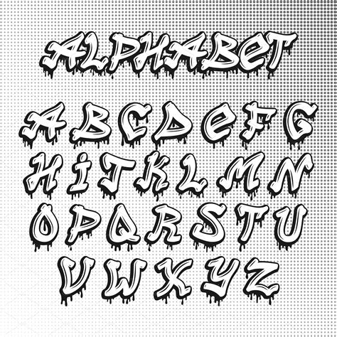 Graffiti font alphabet vector | Illustrations ~ Creative Market