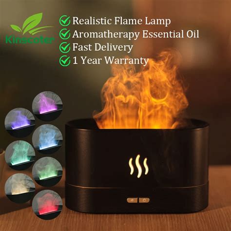 Kinscoter Aroma Diffuser Air Humidifier Ultrasonic Cool Mist Maker Fogger Led Essential Oil ...