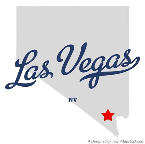 Map of Las Vegas, NV, Nevada