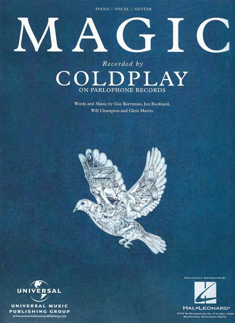 Coldplay Magic Sheet Music