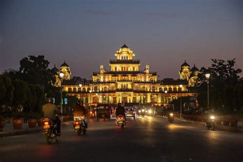 Albert Hall Museum City Palace at Night in Jaipur Editorial Stock Image ...