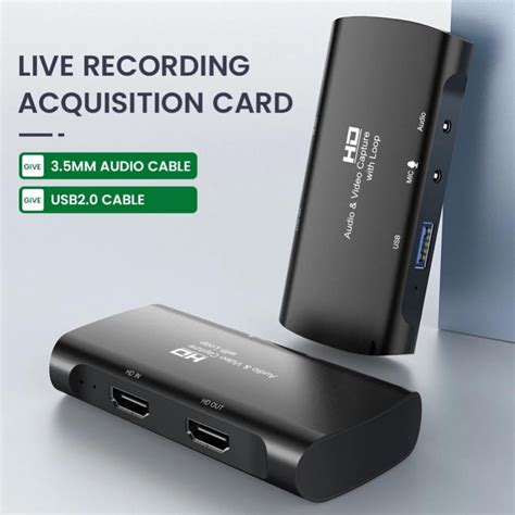 Buy Audio And Video Capture Card with 4K Input And Straight Through, Hd ...