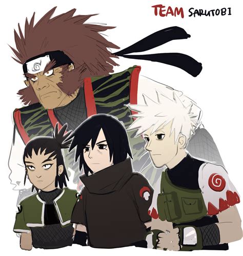 rolling in feels — Team Sarutobi! Consisting of Sarutobi Sasuke, Nara...