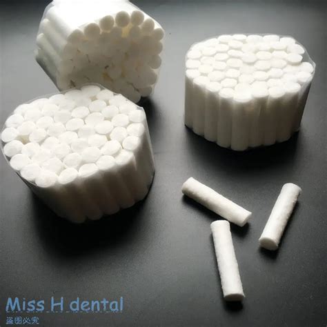 1000pcs/bag Disposable Dental Medical Surgical Cotton Rolls Tooth Gem ...