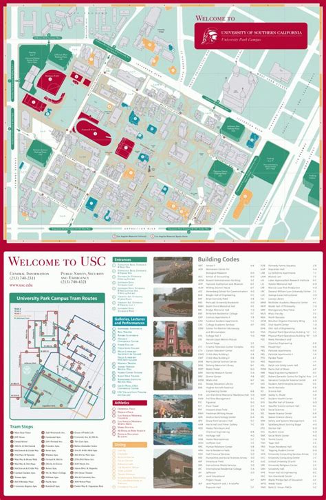 Usc Campus Map | Los Angeles Metropolitan Area | Campus Map - Usc Campus Map Printable ...