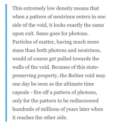 [Boötes Void aka “The Great Nothing”] the emptiest place in the cosmos. According to astronomer ...