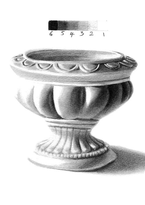 My hyper-realistic pencil drawing of a stone urn | Watercolour Journey ...