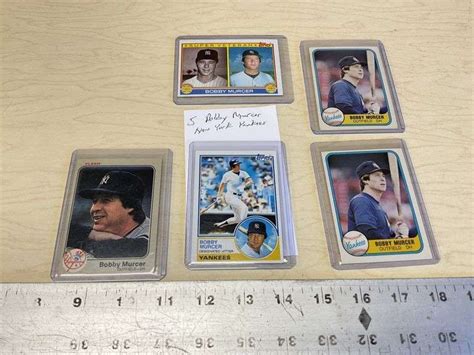 5- Bobby Murcer baseball cards - Legacy Auction Company