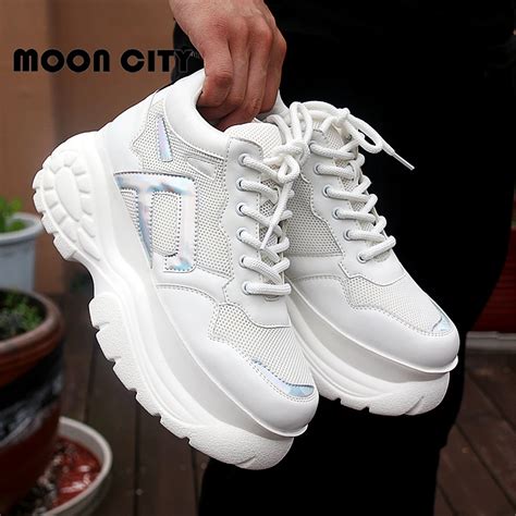 Sneakers Women 2019 New Fashion Chunky Platoform Sneakers Women's Vulcanize Shoes Causal shoes ...