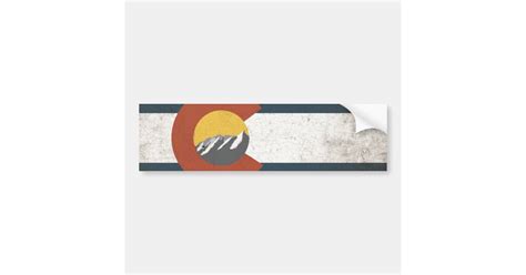 Colorado State Flag Bumper Sticker | Zazzle