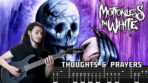 Motionless In White | Thoughts & Prayers | GUITAR COVER + Screen TABS - YouTube