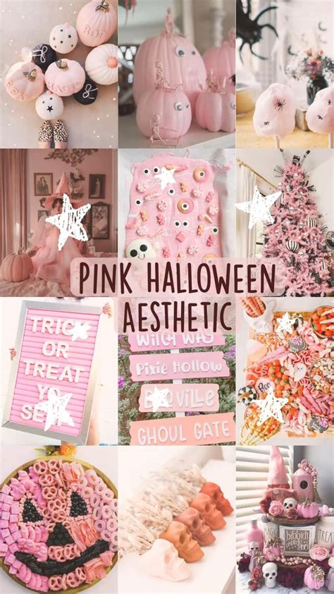 Pink Halloween Aesthetic : Pink Aesthetic : Pink Wallpaper : Halloween Aesthetics : Hallowe ...