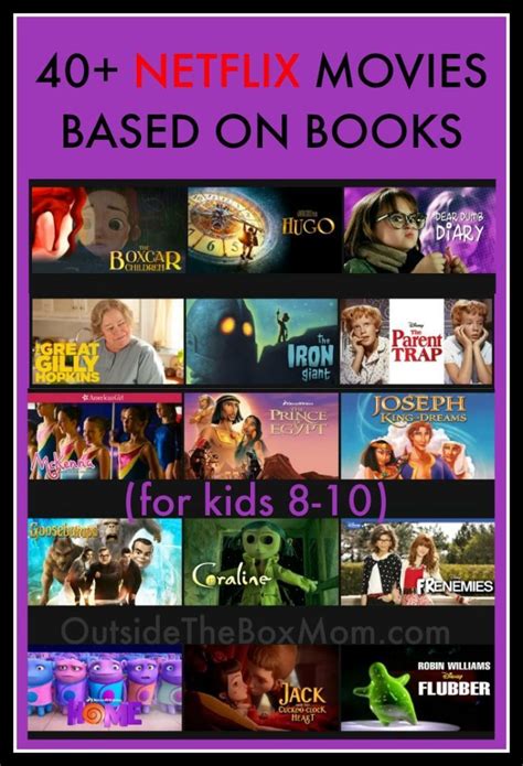 40+ Netflix Movies Based On Books (For Kids 8-10 | Netflix movies, Best kid movies, Movie night ...