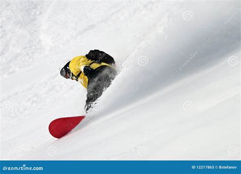 Freeride snowboarding. stock image. Image of blue, freeride - 12217863