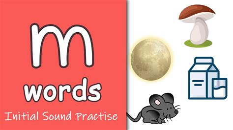 'm' Words | Phonics | Initial Sounds - YouTube