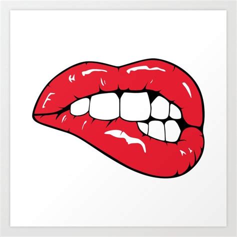 Red Lips Pop art Art Print by mydream | Society6 Pop Art Drawing, Lips Drawing, Art Drawings ...