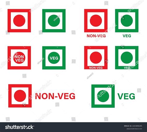 Veg Non Veg Emoji Indian Food Stock Vector (Royalty Free) 2203896285 ...