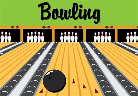 Retro Bowling Lane Vector 141554 Vector Art at Vecteezy