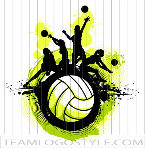 Volleyball Design | Vector Format | JPG EPS