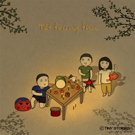 Tết Trung Thu em rước đèn đi chơi. #comics #art #drawing #cartoon #tinystories #tranh #doodles # ...