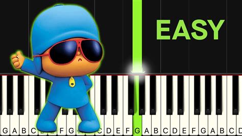 POCOYO Theme Song EASY Piano Tutorial - YouTube