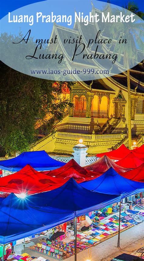 Luang Prabang Night Market - a must visit in Luang Prabang