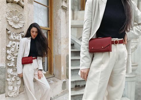 Red Leather Belt Bag Styling Tips - FashionActivation