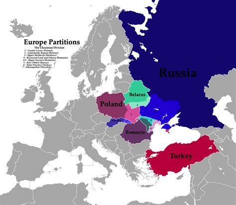 The Partition of Ukraine : imaginarymaps