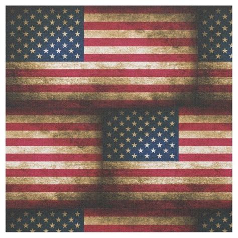 Vintage Distressed American Flag Fabric | Fabric flags, American flag ...